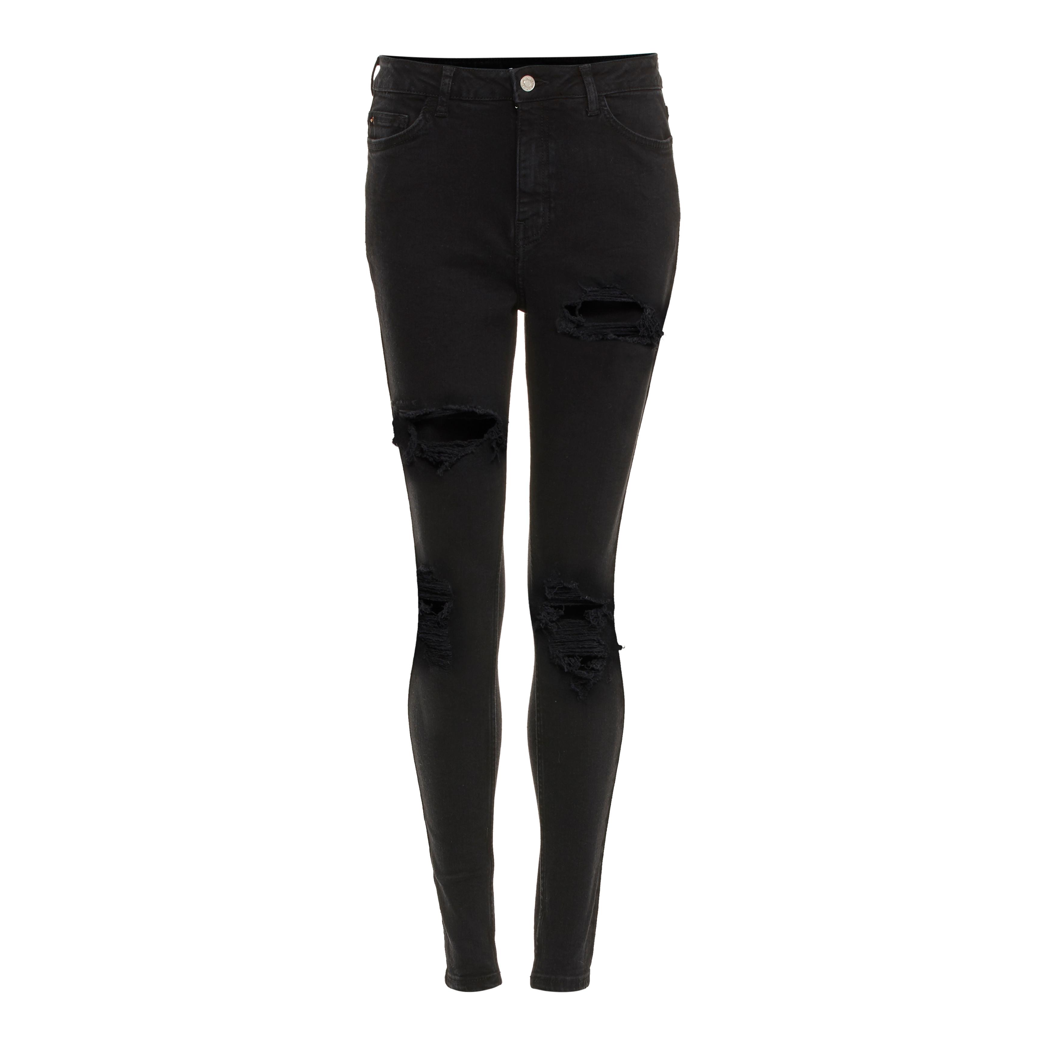 Black Ripped Skinny Jeans | Women's ...